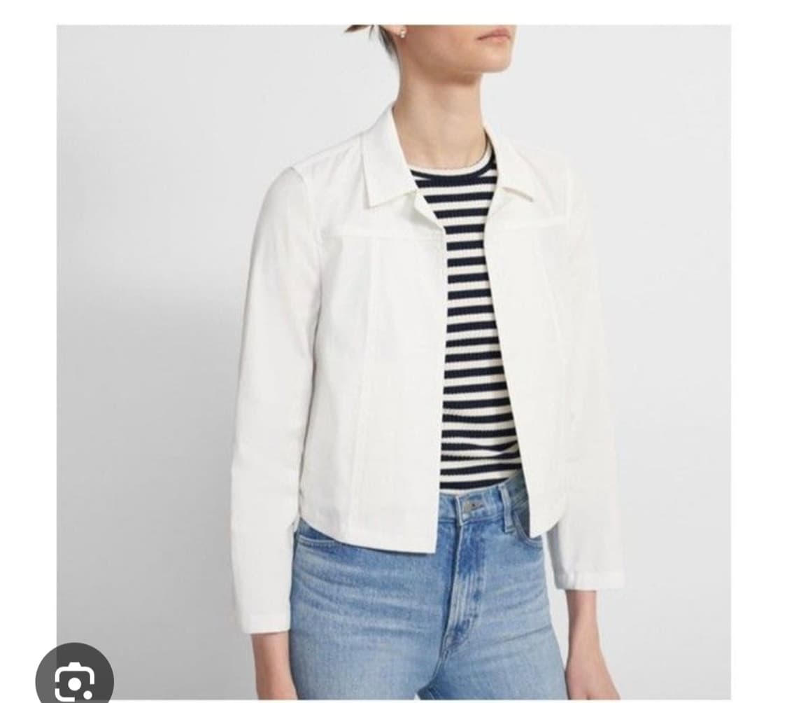 띠어리 theory 린넨 숏 자켓 p 오픈자켓 상품이미지1