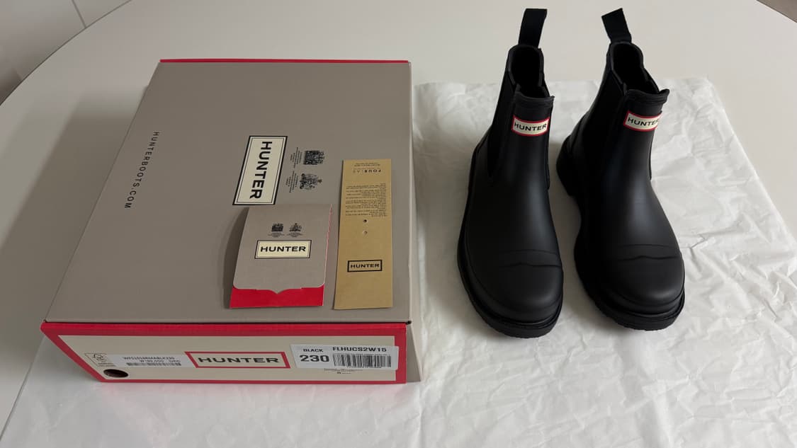 W230 / 헌터 코만도 첼시 레인부츠 블랙 상품이미지4