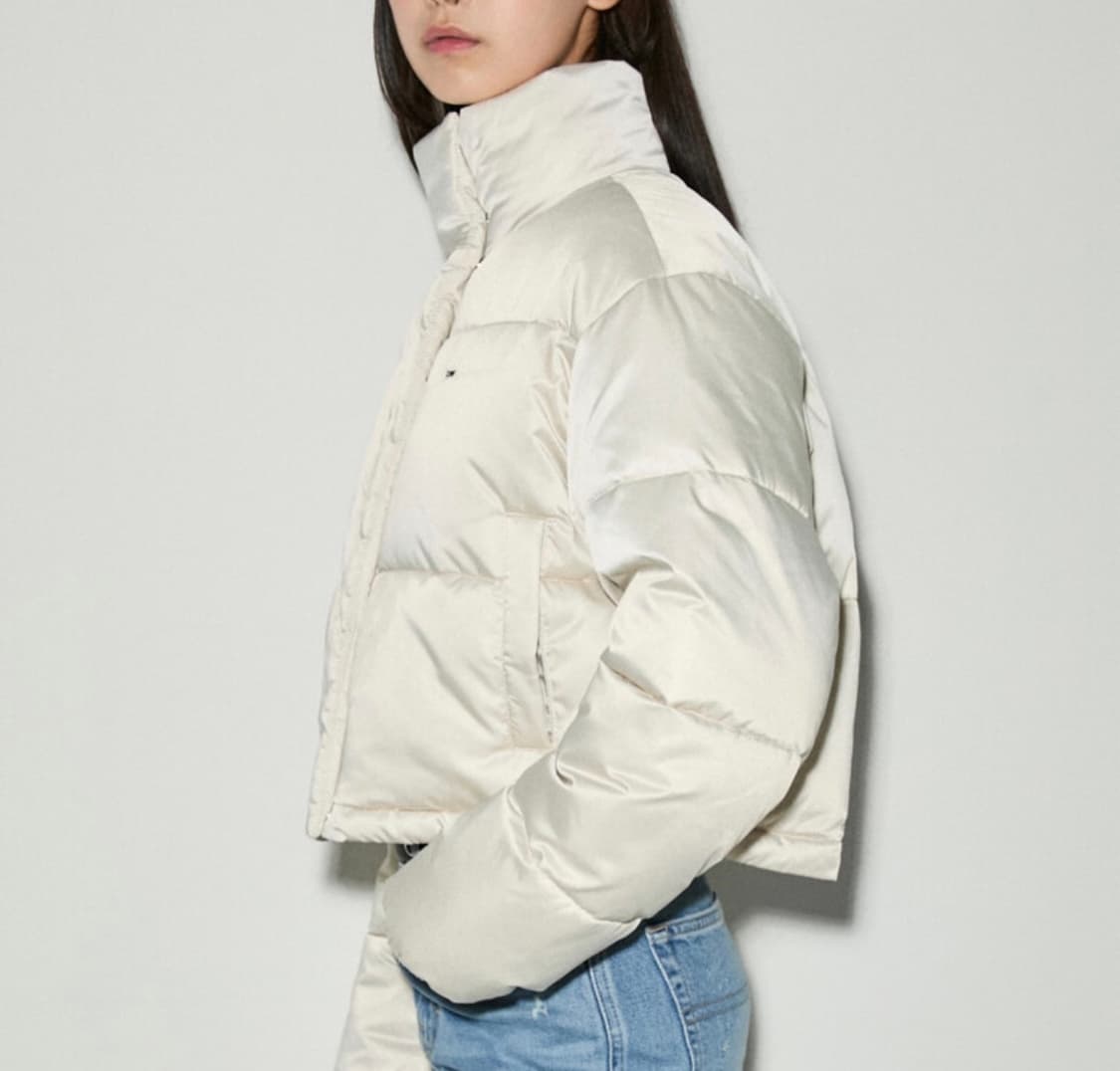 (거의새상품) 타미진스 숏패딩 패딩 아이보리 s 상품이미지2