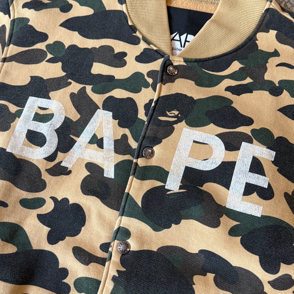 OG 베이프 00s 카모 바시티 자켓 L 상품이미지3