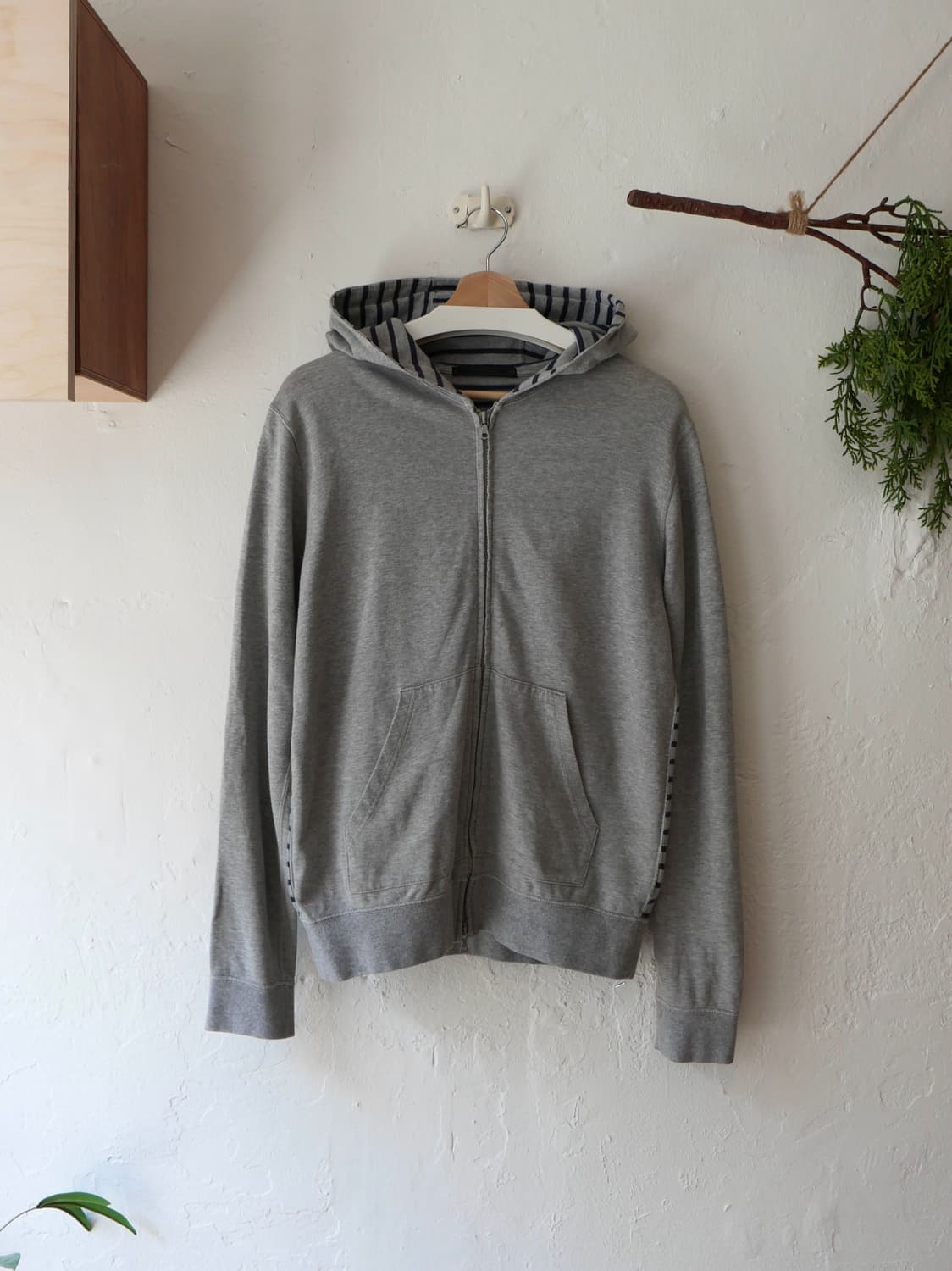 소프넷 스트라이프 후드집업 상품이미지1