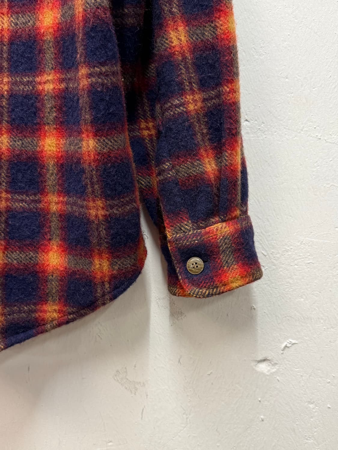 Wool Blend Vintage Ombre Check Flannel S 상품이미지5