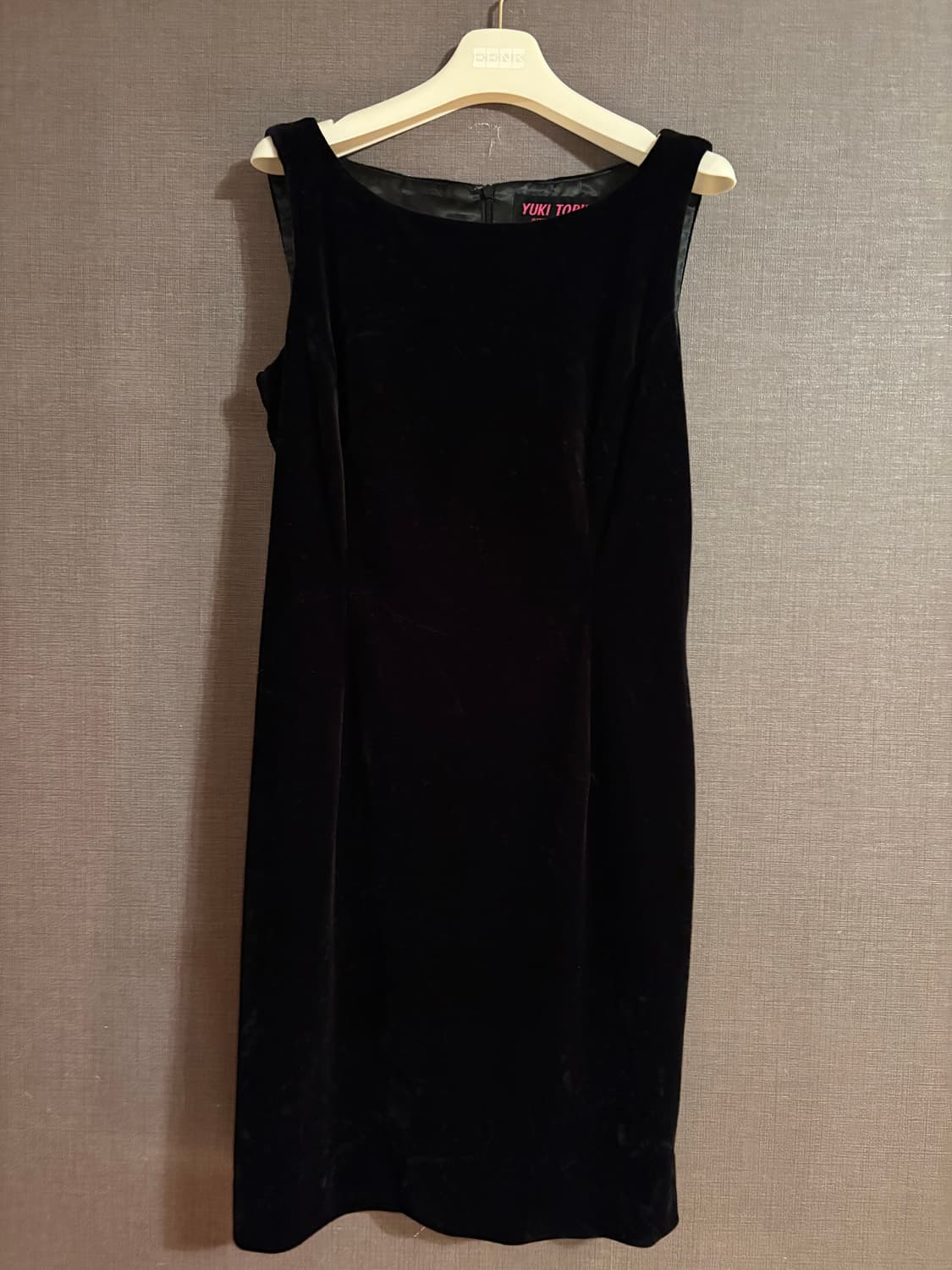 YUKI TORII 벨벳 블랙 나시 원피스 상품이미지1