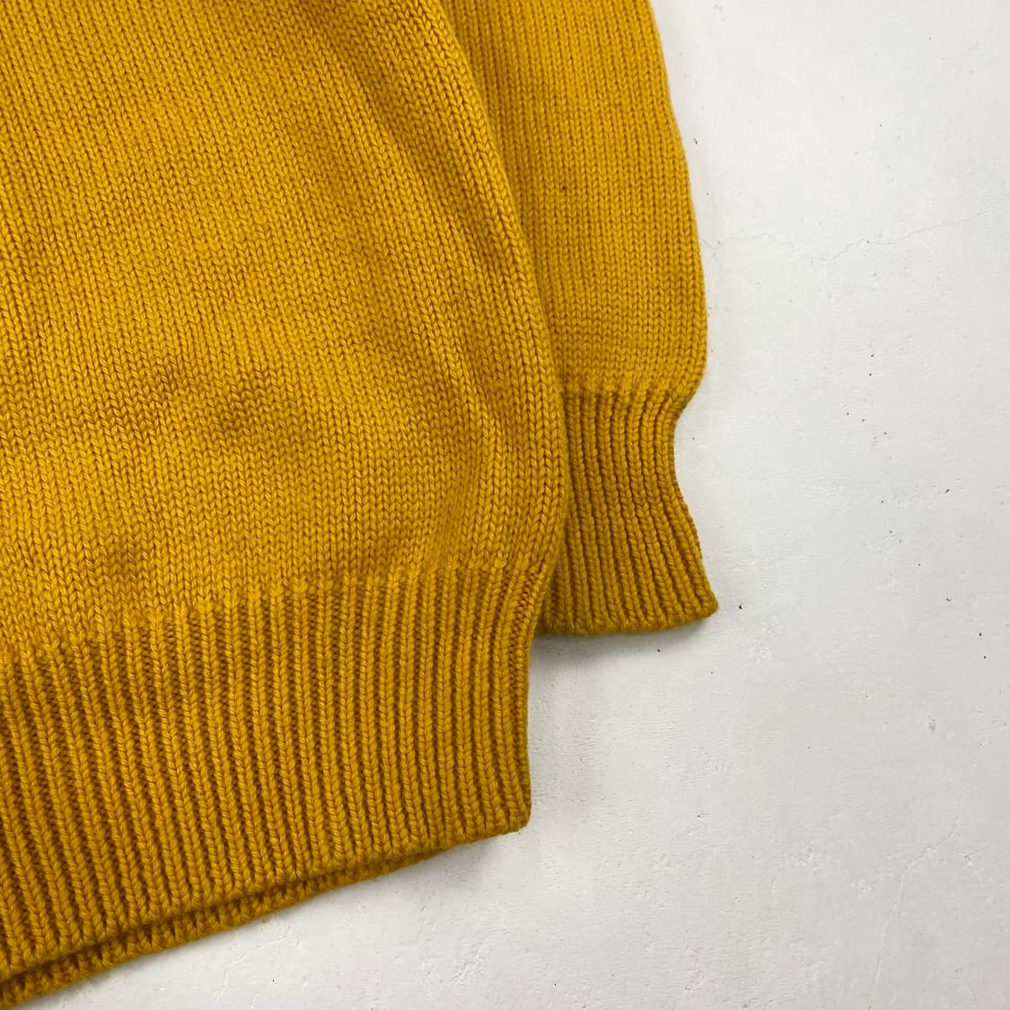 90s 폴로 자수 빅로고 울 폴라 니트(105) 상품이미지4