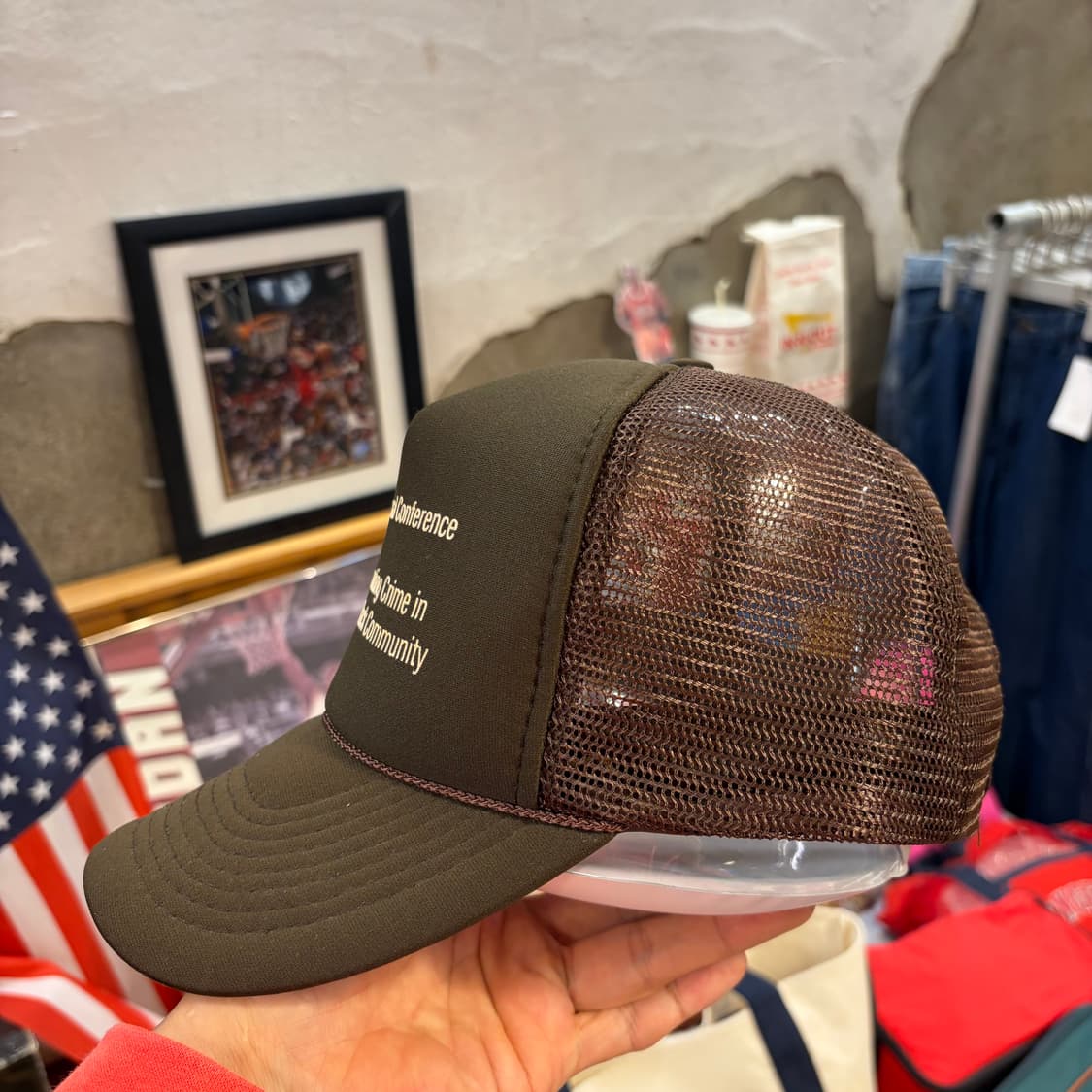 90s USA 빈티지 트러커 매쉬 볼캡 모자  상품이미지5