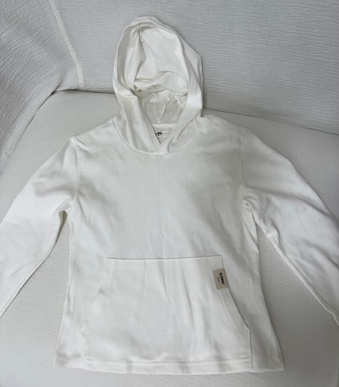 글로니 G COMFORT HOODIE WHITE 상품이미지2