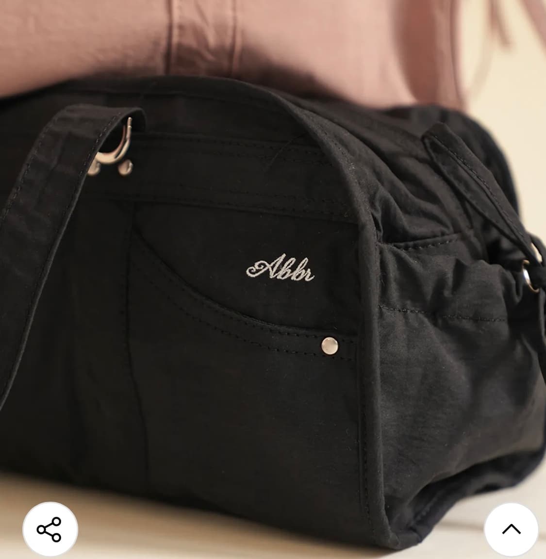 무신사 ) 숄더백 (아브르) 드리미 보스턴 숄더 블랙 상품이미지4