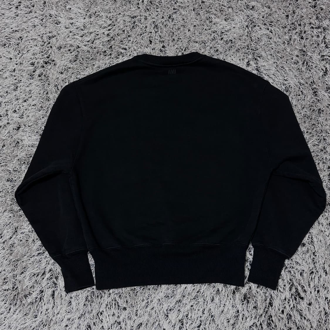 아미 빅하트 맨투맨 블랙 xxs 상품이미지2