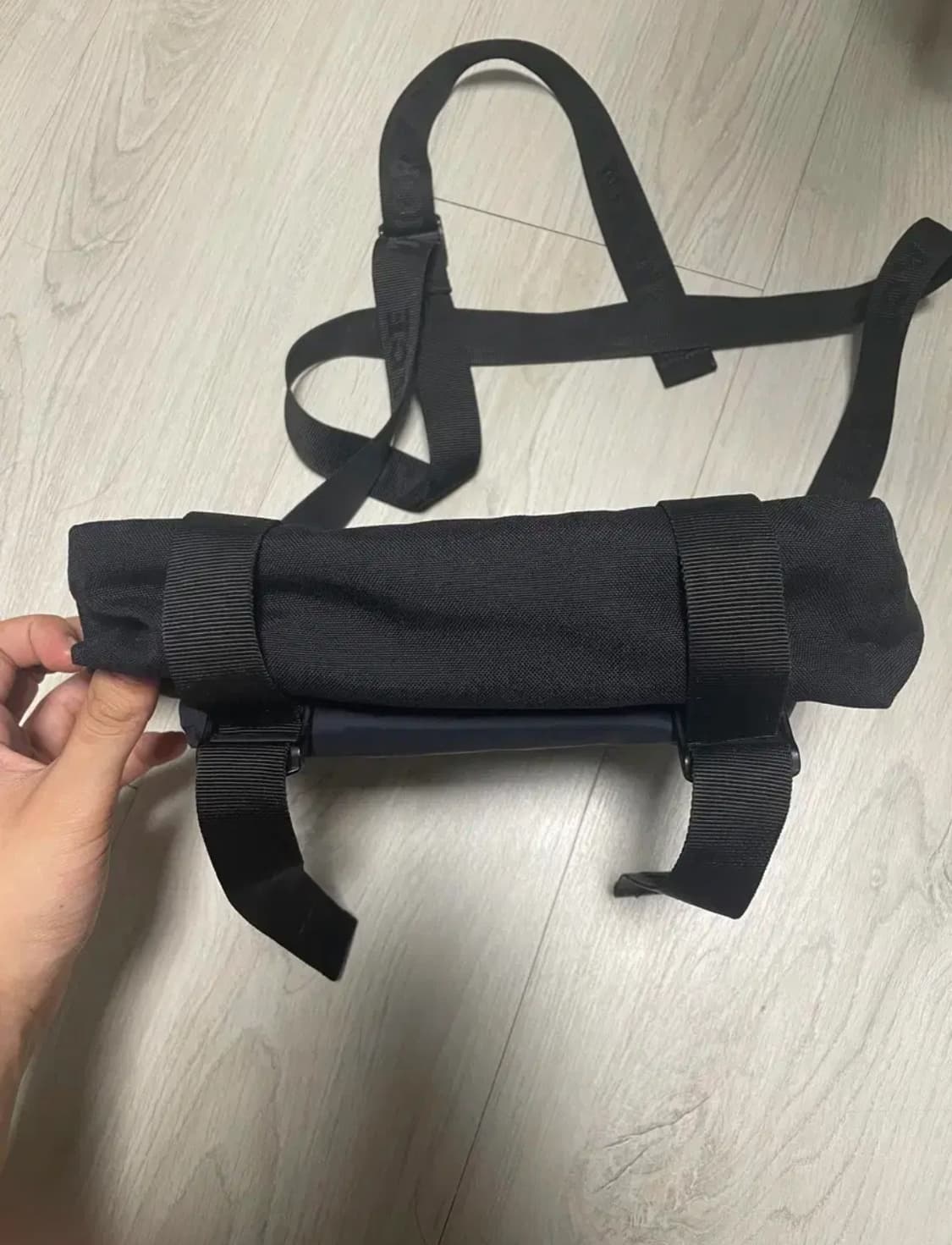 노스페이스 퍼플라벨 코듀라 나일론 숄더백 크로스백 블랙 상품이미지3