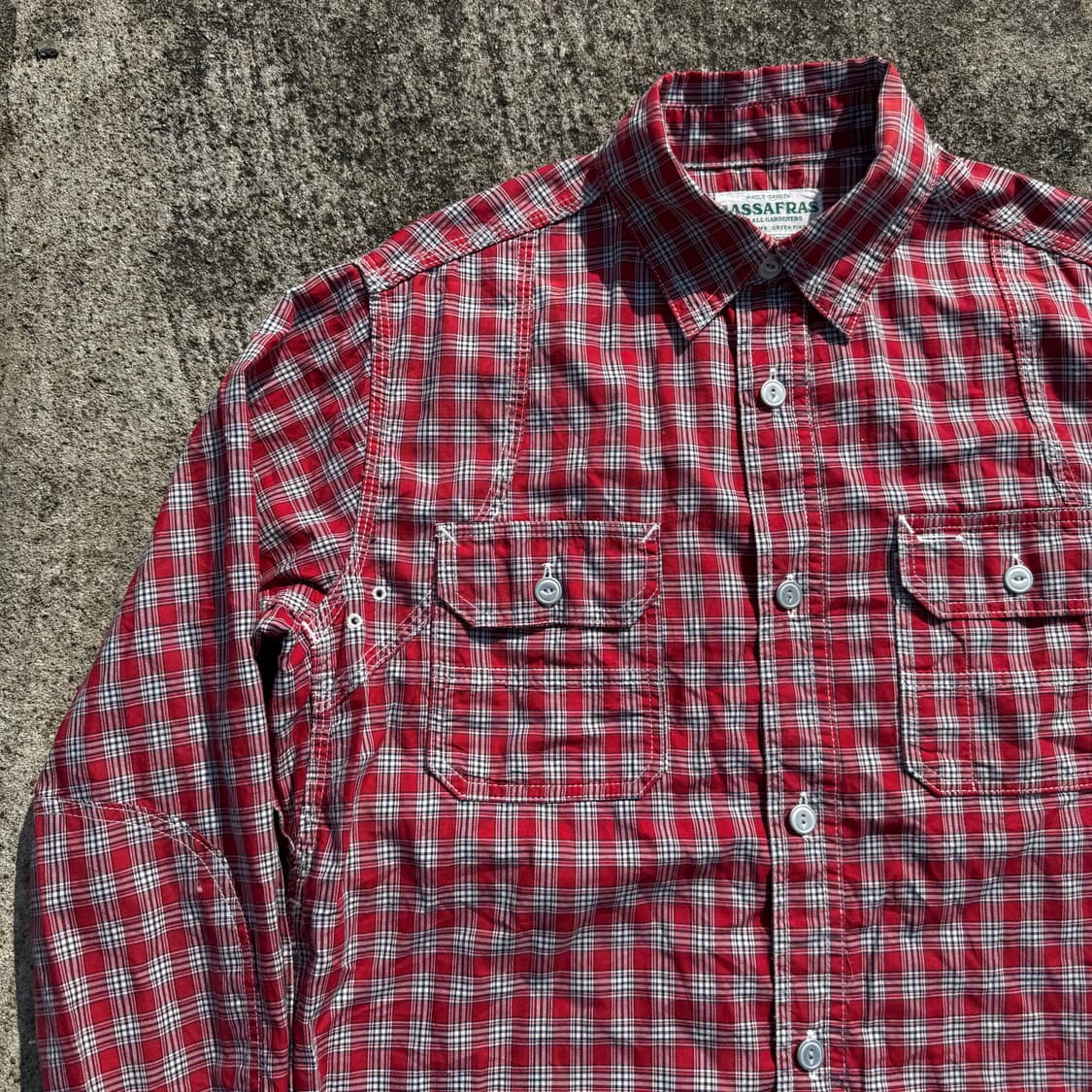 [M] Sassafras 사사프라스 코튼 체크 셔츠 상품이미지3