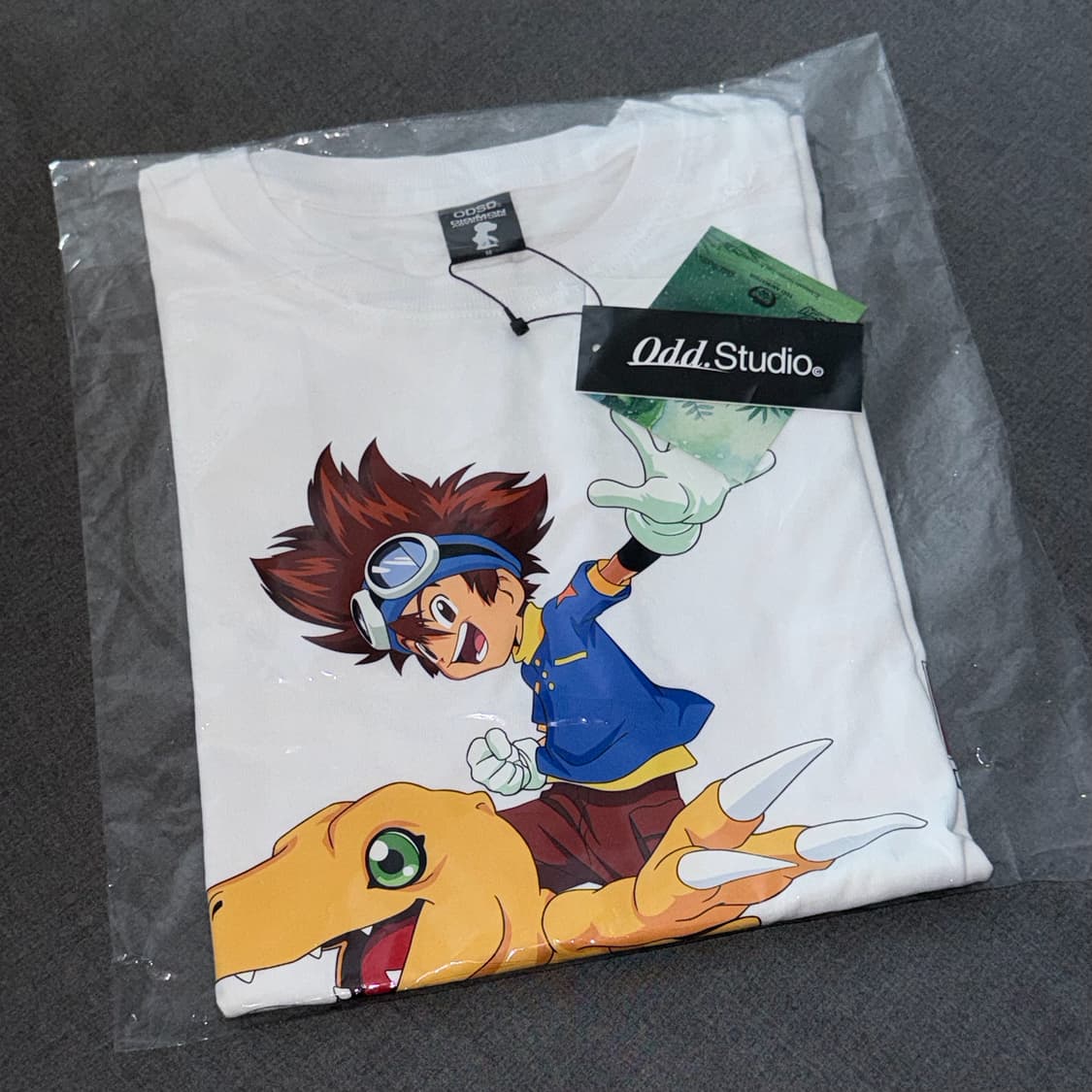 오드 스튜디오 디지몬 콜라보 아구몬 반팔 티셔츠 상품이미지2