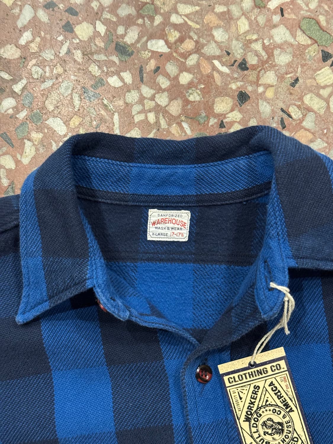 웨어하우스 버팔로체크 플란넬 셔츠 (XL) 상품이미지5