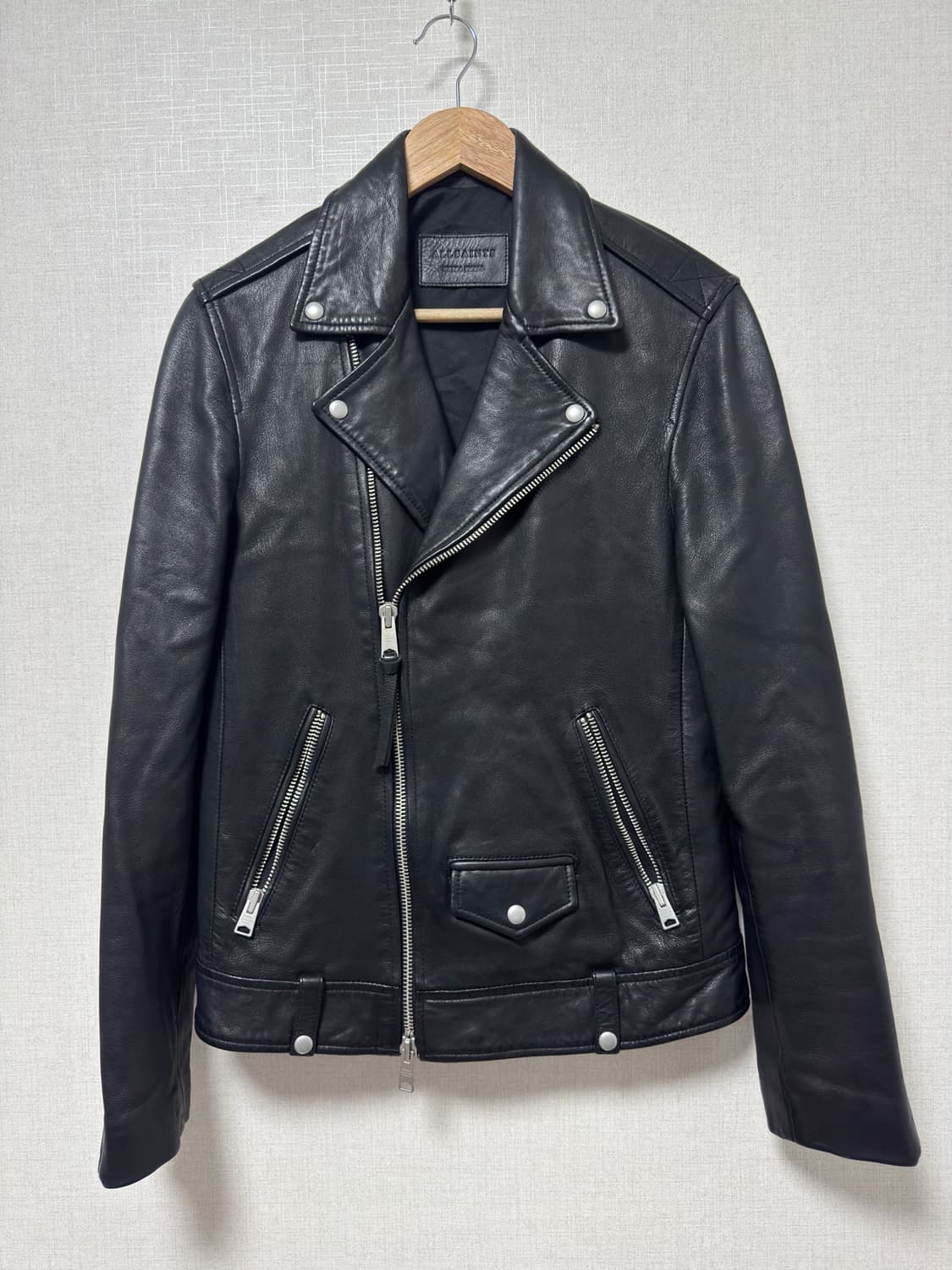올세인츠 가죽 라이더 자켓 XS 상품이미지2