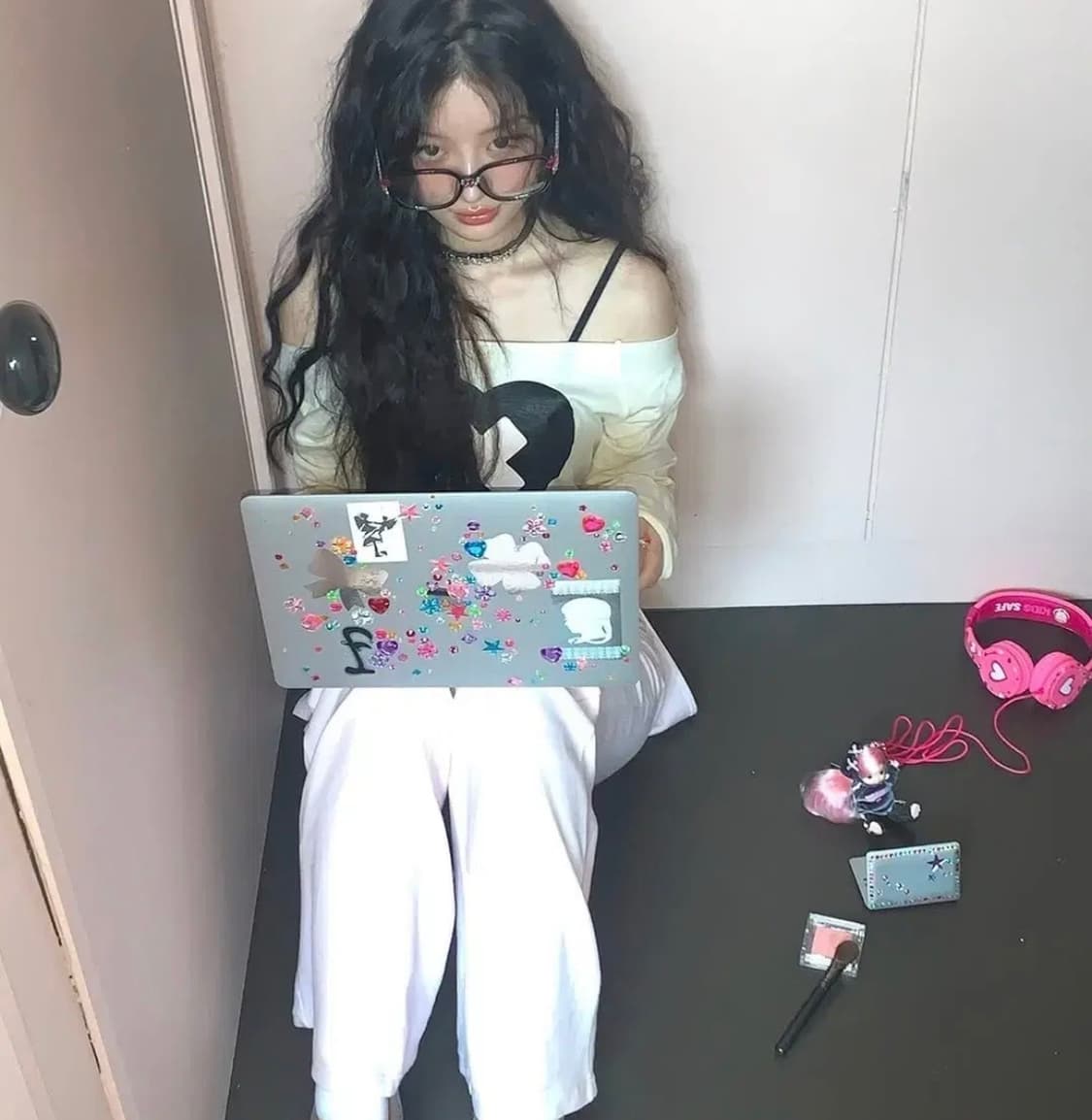 샵페어리 크로스하트 컷오프 티셔츠 상품이미지2