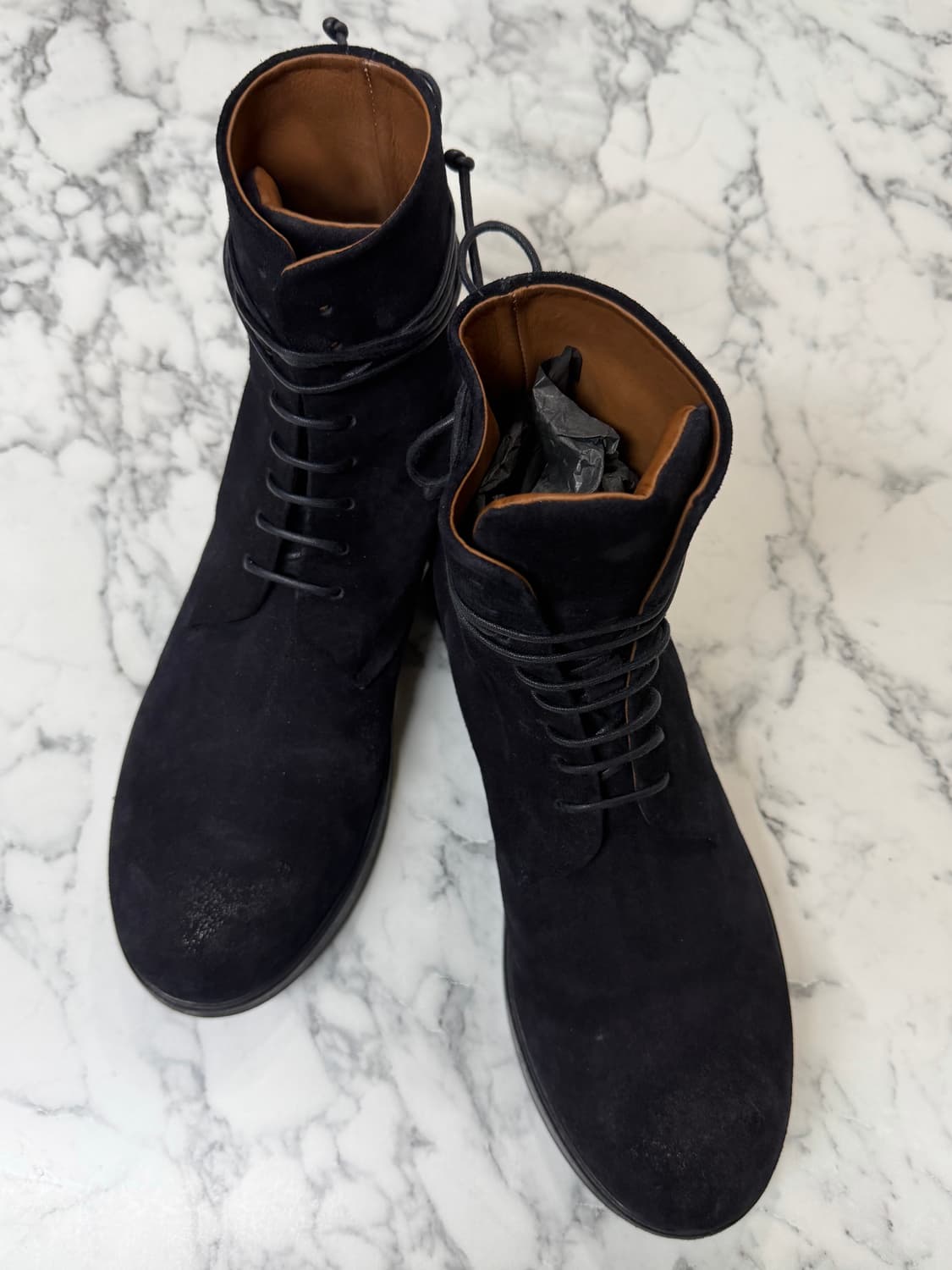 Marsell ZUCCA navy washed suedeboots 42 상품이미지1