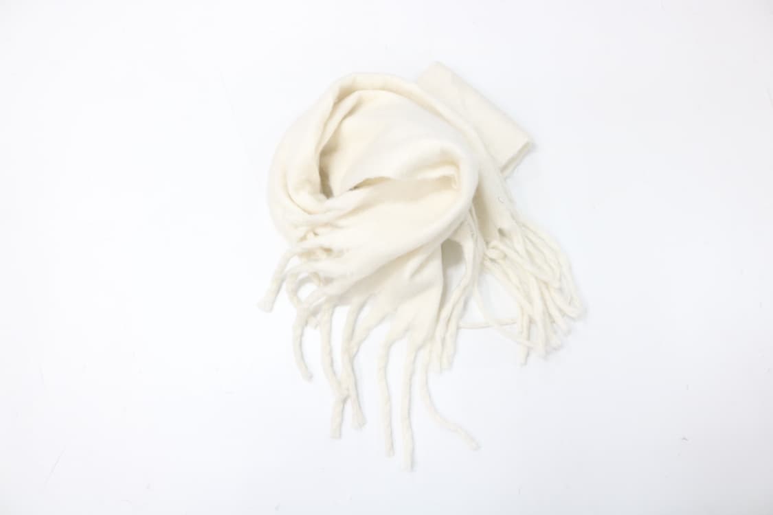 아이보리 모헤어 머플러 상품이미지3