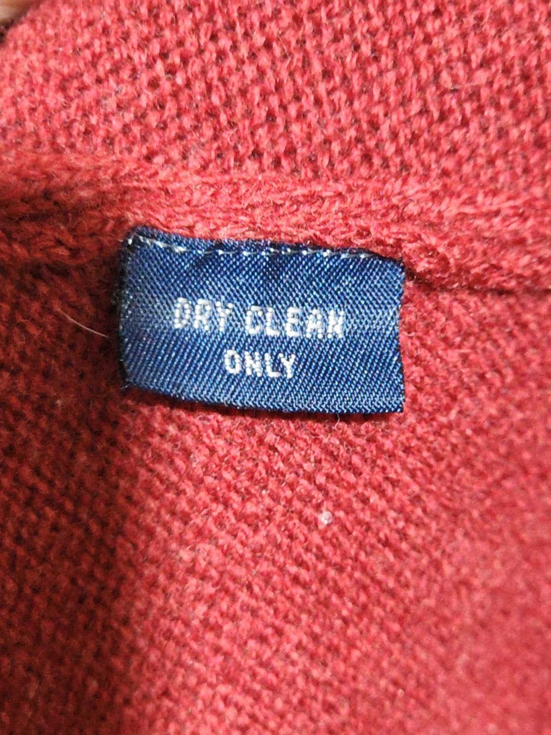 (L) 랄프로렌 폴로 브이넥 니트 버건디 램스울 스웨터  상품이미지5