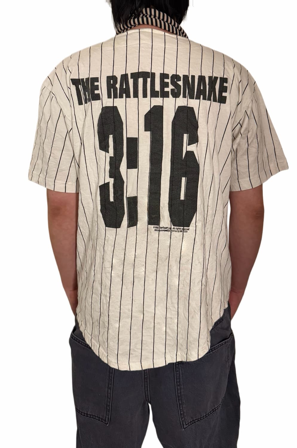 1998 wwf 스톤 콜드 스티브 오스틴 스트라이프 야구 져지 상품이미지4