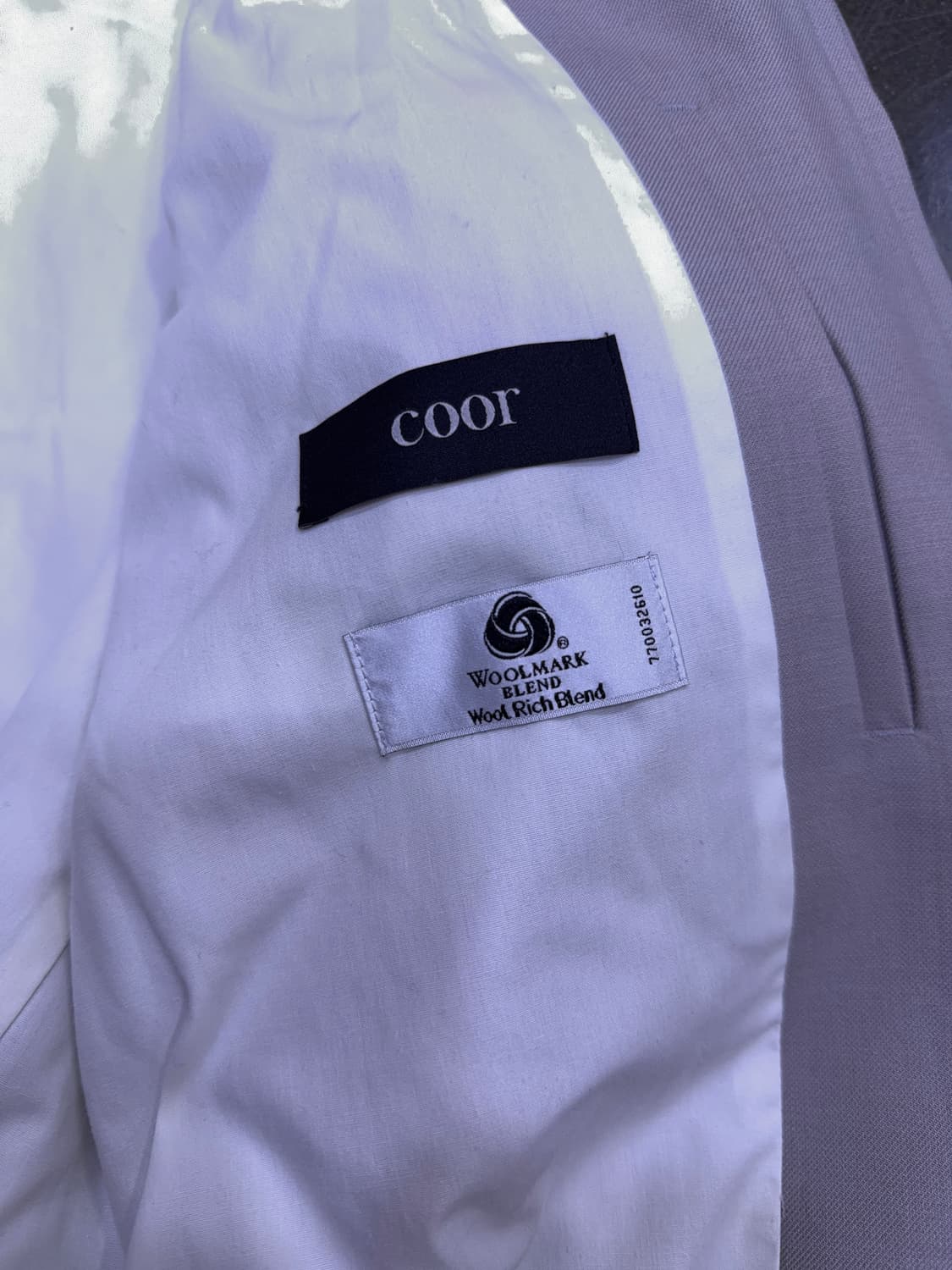 쿠어 울 절개라인 블루종 자켓 모카 그레이 M 상품이미지9