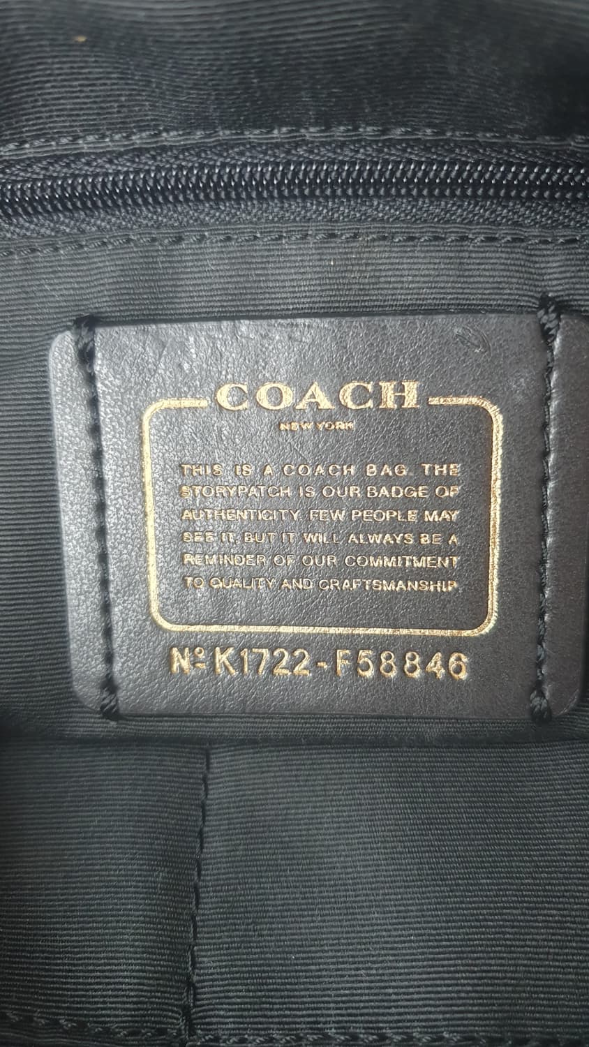 코치 블랙 레더 숄더백 토트백 쇼퍼백 상품이미지5