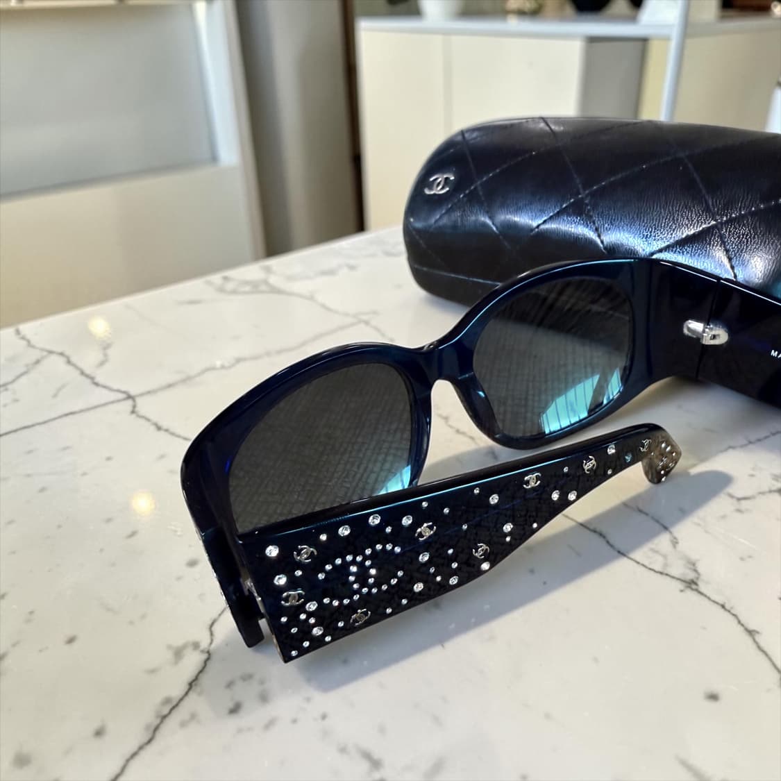 샤넬 00AW 빈티지 링스톤 로고 선글라스 상품이미지7