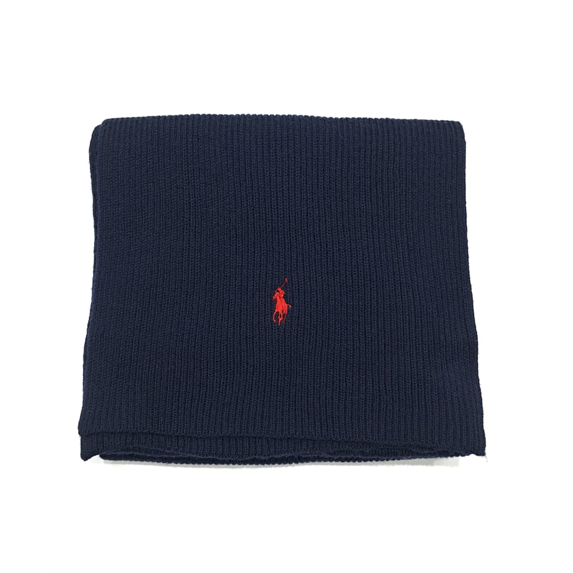 MX344 폴로 랄프로렌 다크네이비 메리노울 니트 목도리 머플러 상품이미지7