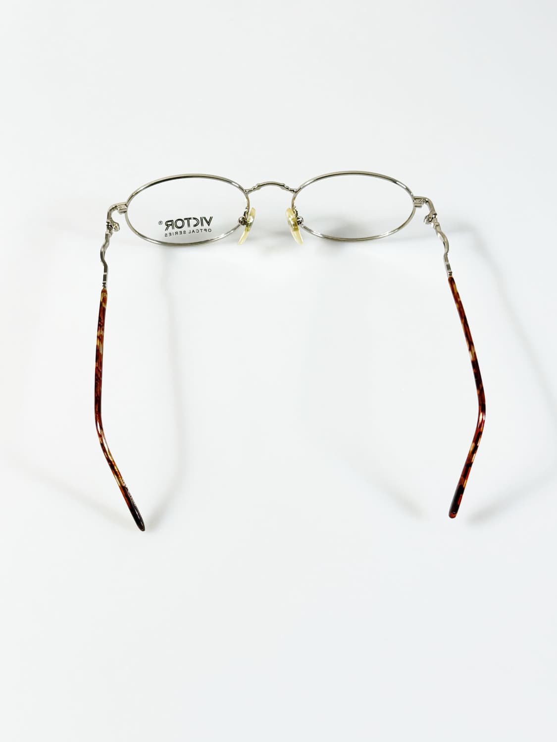 90s VICTOR 실버 슬림 라운드 빈티지 안경 상품이미지5