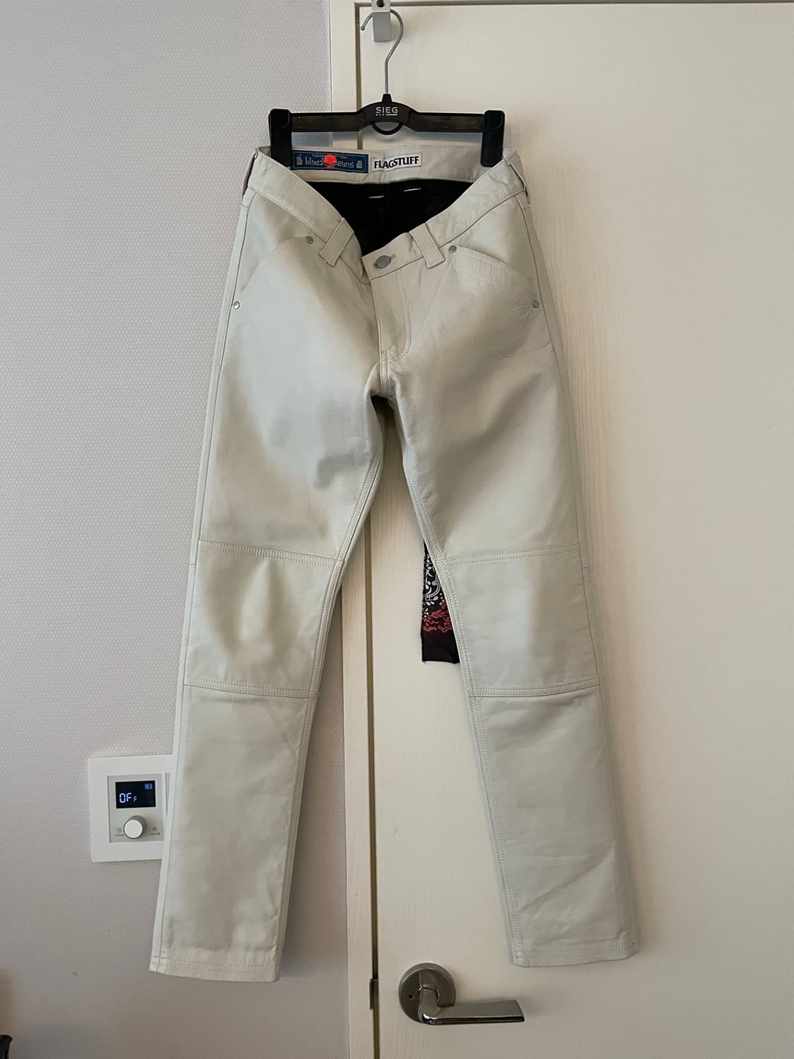 Blackmeans Flagstuff White Leather Pants 상품이미지2