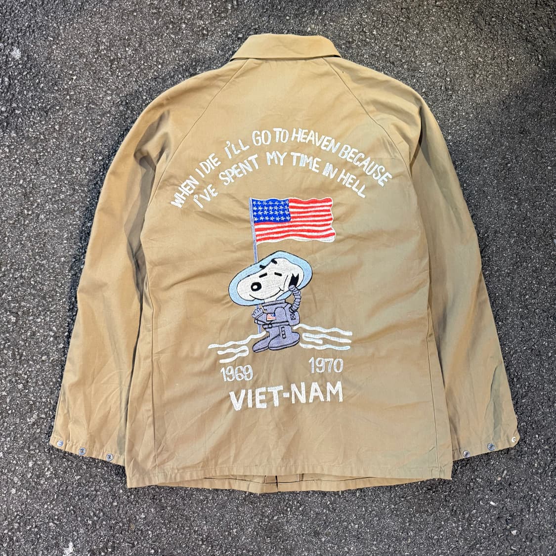 빈티지 메탈리카 프랜치 워크 자켓 베이지 상품이미지3