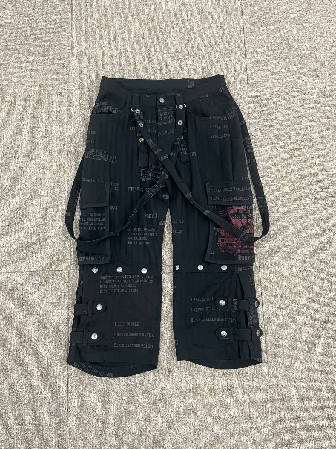 h.anarchyism for plus Suspenders Pant 상품이미지1