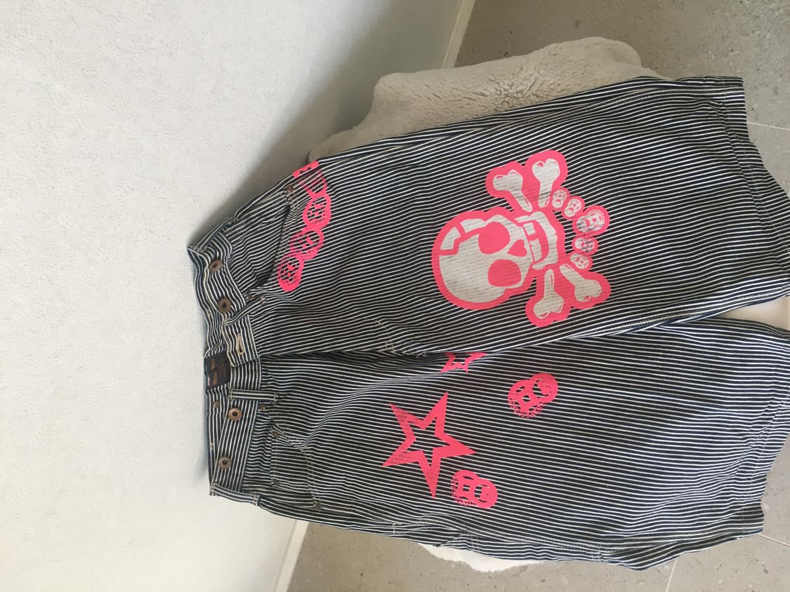 해골 펑크 바지 상품이미지1