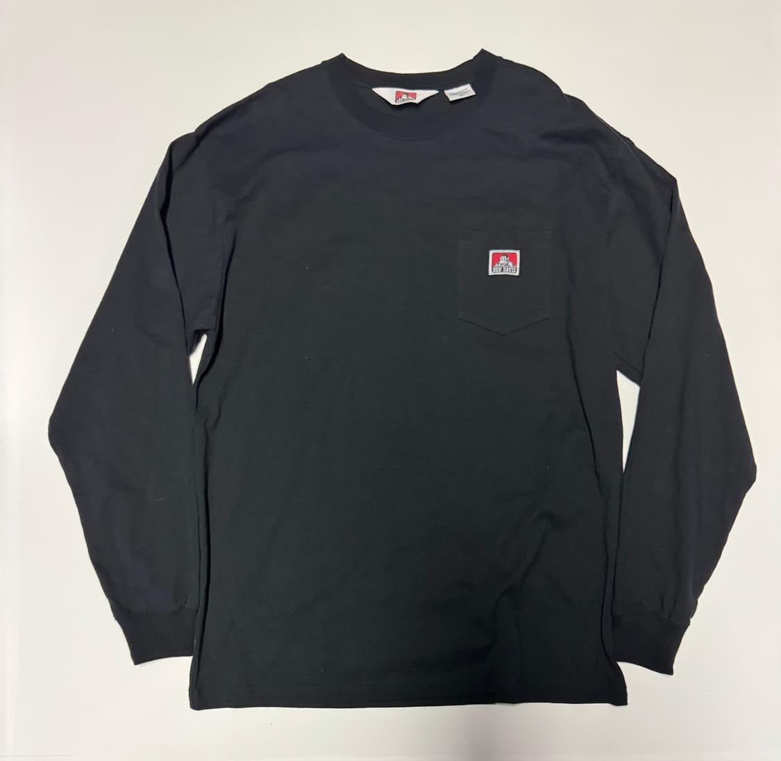 벤 데이비스 일본 빈티지 원 포켓 긴팔 롱슬리브 티셔츠 XL 블랙 상품이미지1