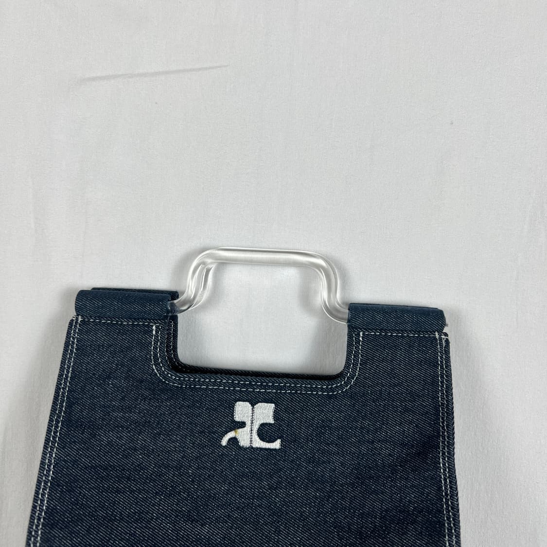 꾸레쥬 꾸레주 courreges 로고 데님 토트백 가방 상품이미지2