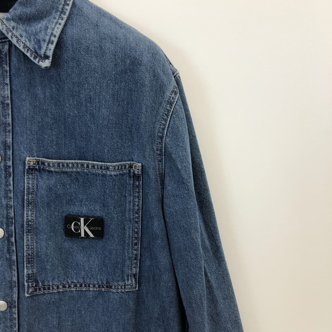 ck 캘빈클라인 릴렉시드 오버데님 셔츠자켓 S 90-95 상품이미지2