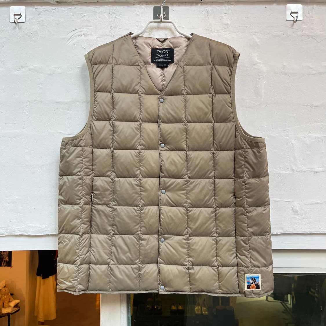 Taion 퀼팅 V넥 경량 패딩 조끼 베스트 2XL 상품이미지1