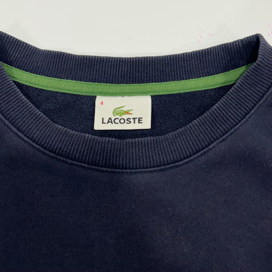 Lacoste 라코스테 빅로고 네이비 맨투맨 상품이미지5