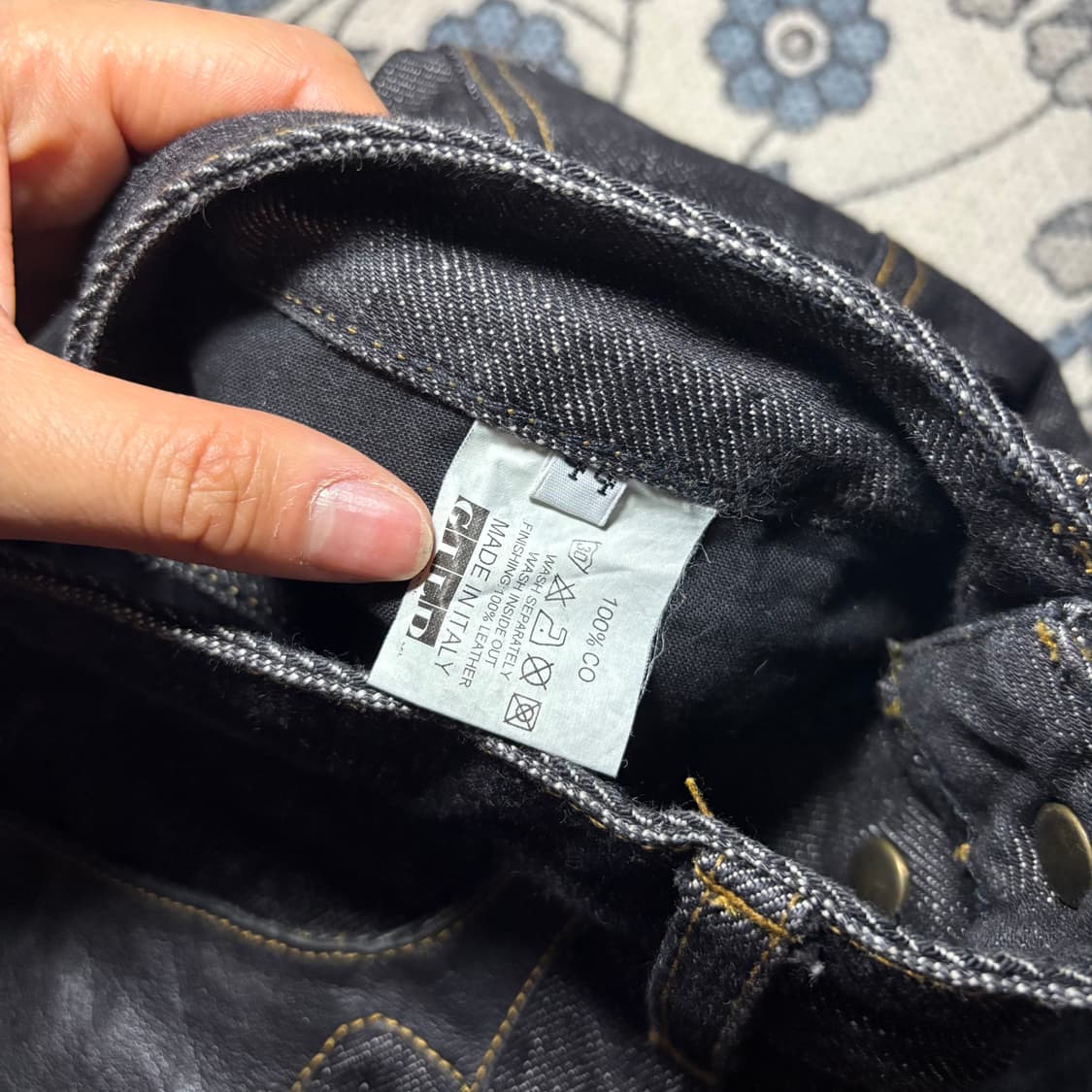 앤드류맥켄지 레더패치 자수팬츠 상품이미지5