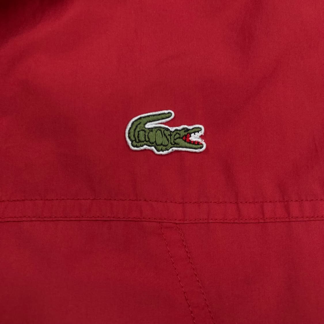 라코스테 레드 컬러 스몰 로고 바람막이 상품이미지3