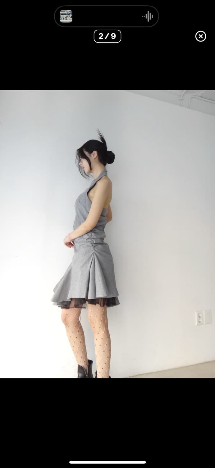 Halter feminine mini ops / grey 상품이미지3