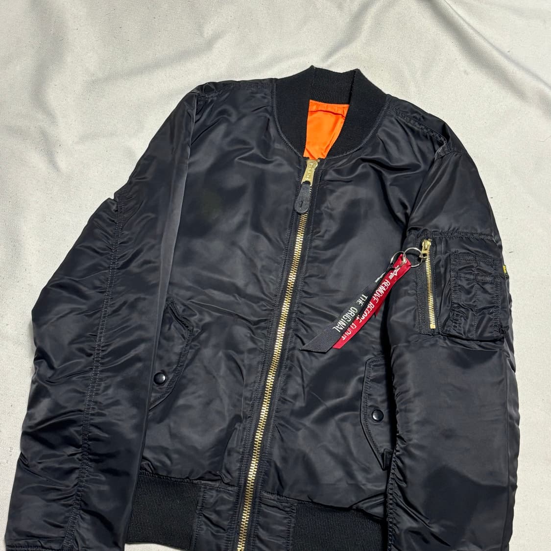 S 알파인더스트리 리버시블 ma-1 항공 점퍼 상품이미지1