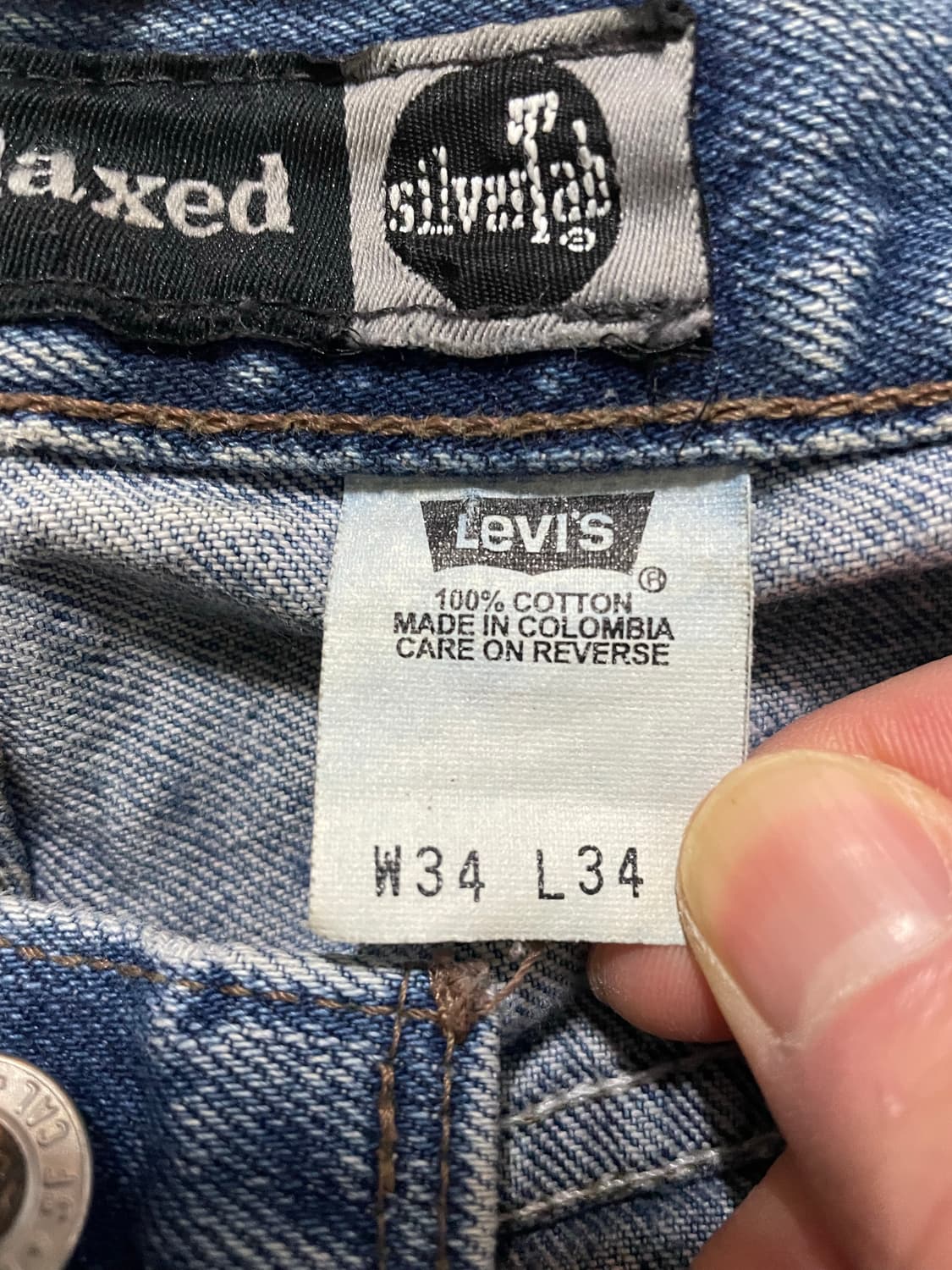 90s 빈티지 리바이스 실버탭 34x34 상품이미지5