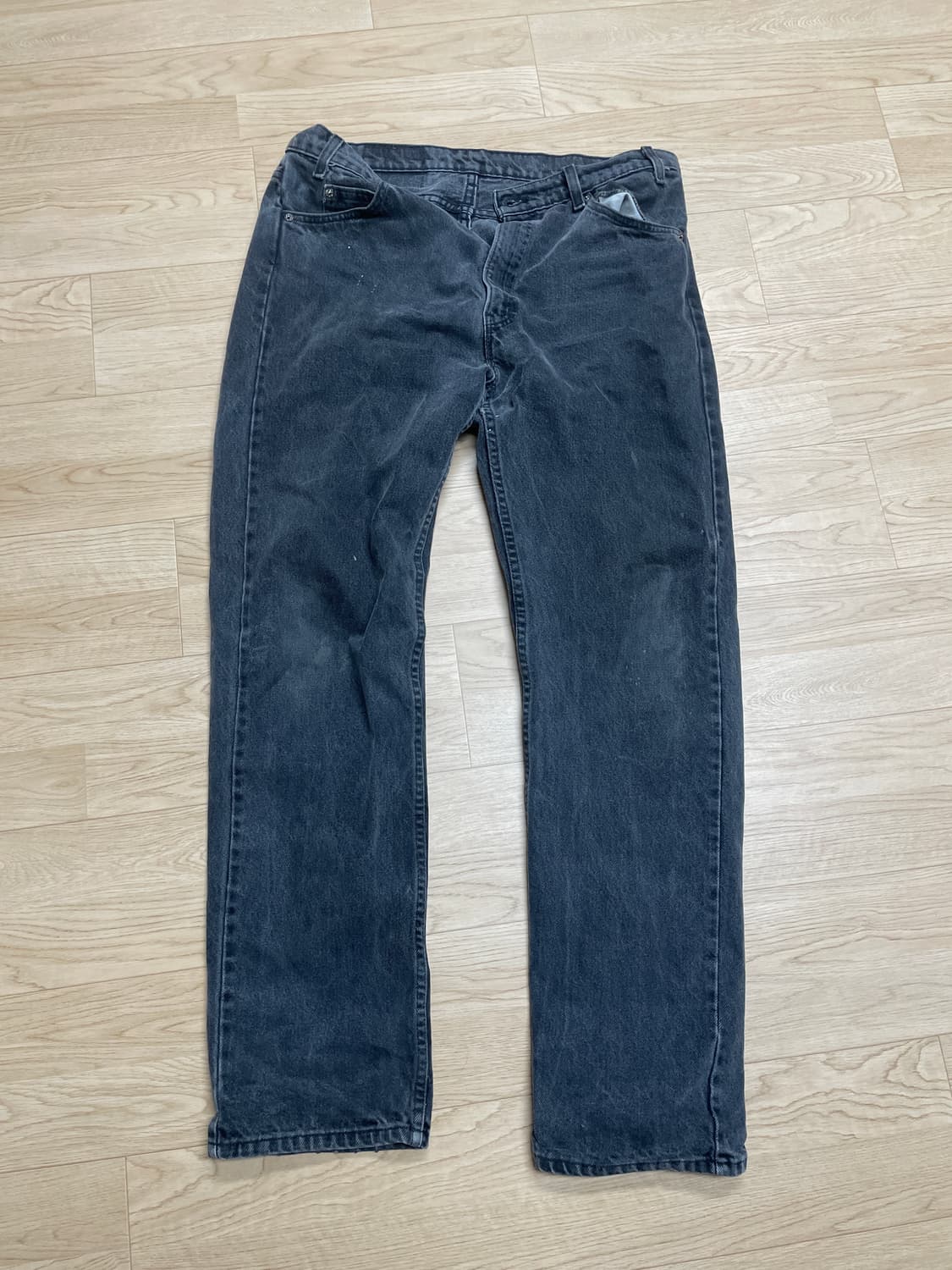 (36x32)90s 리바이스 505 블랙탭 블랭크탭 블랙그레이 상품이미지1