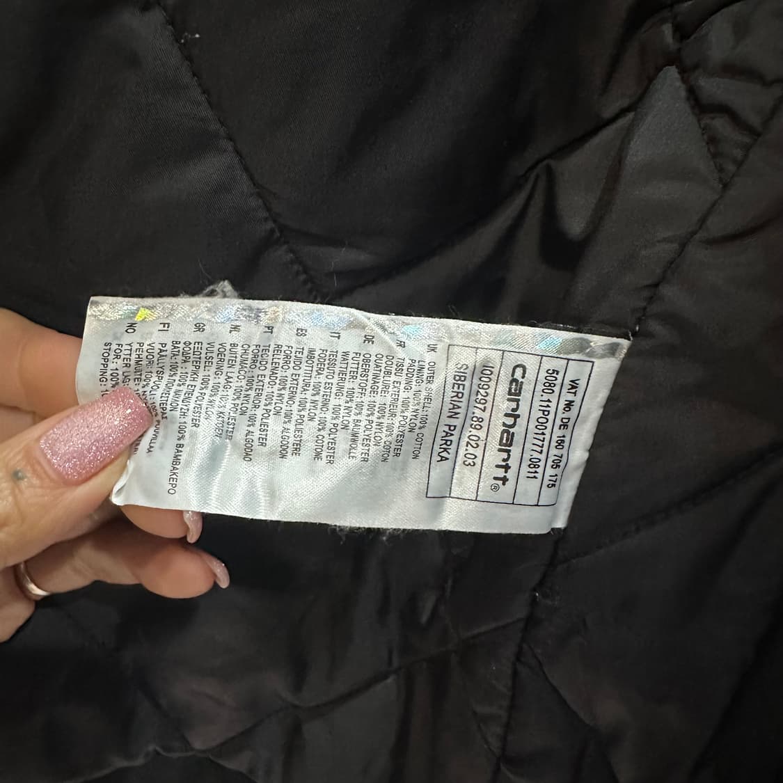 칼하트wip 시베리안 캔버스 파카 자켓M 상품이미지6