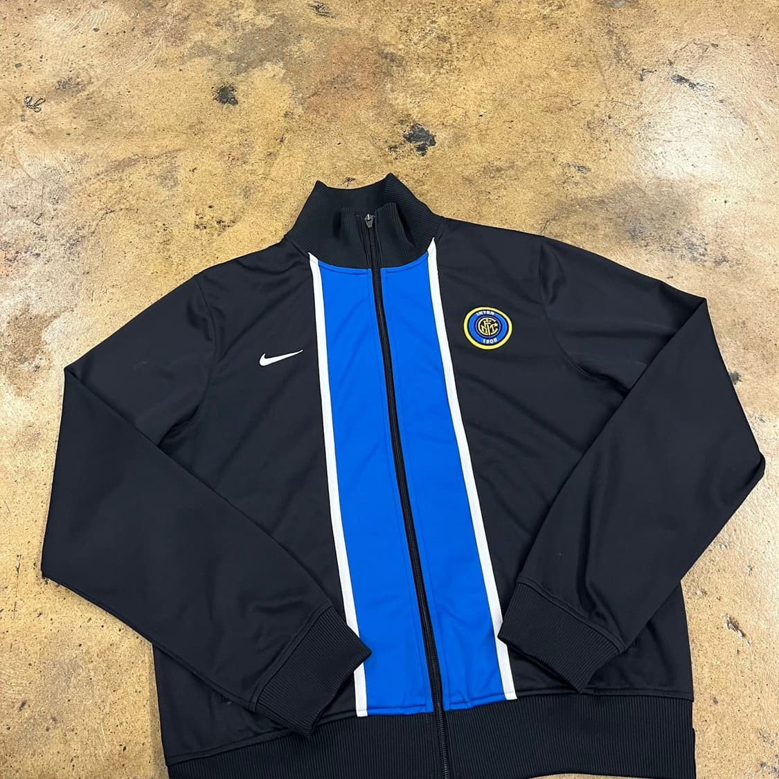 [정품/M] 나이키 인터밀란 트랙탑 블랙 블루 져지 b18 상품이미지1