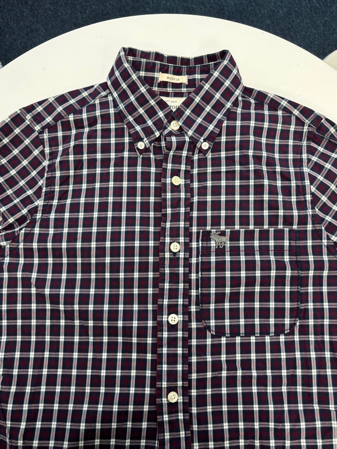 아베크롬비 체크 셔츠🍷 상품이미지4