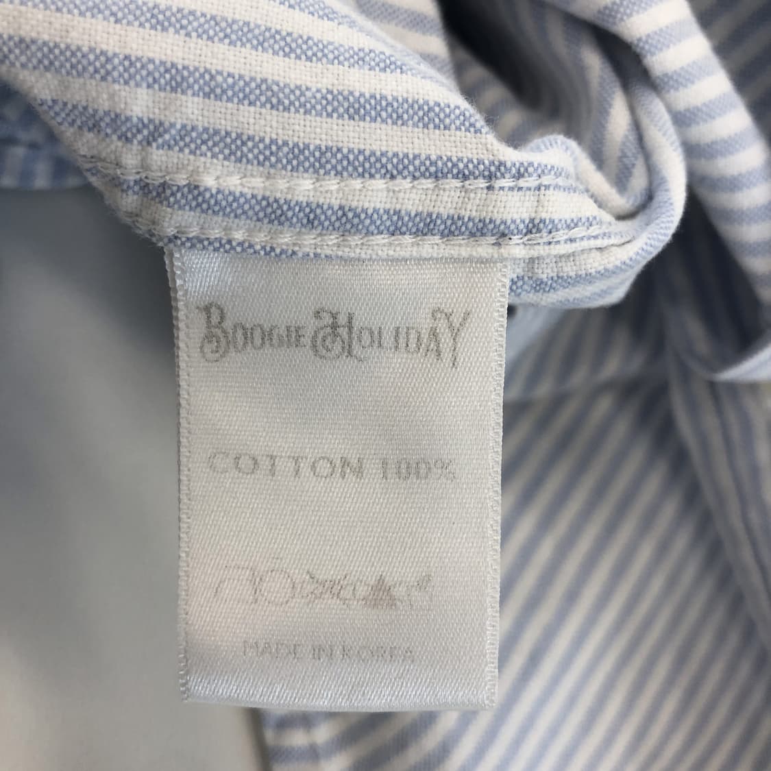 부기홀리데이 옥스포드 스트라이프셔츠 M 상품이미지6