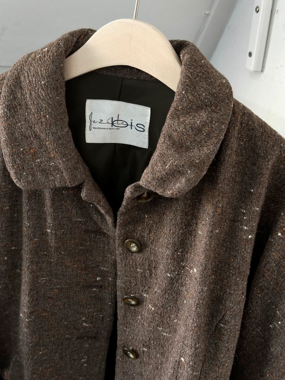 Tweed fabric single collar shirring jack 상품이미지2