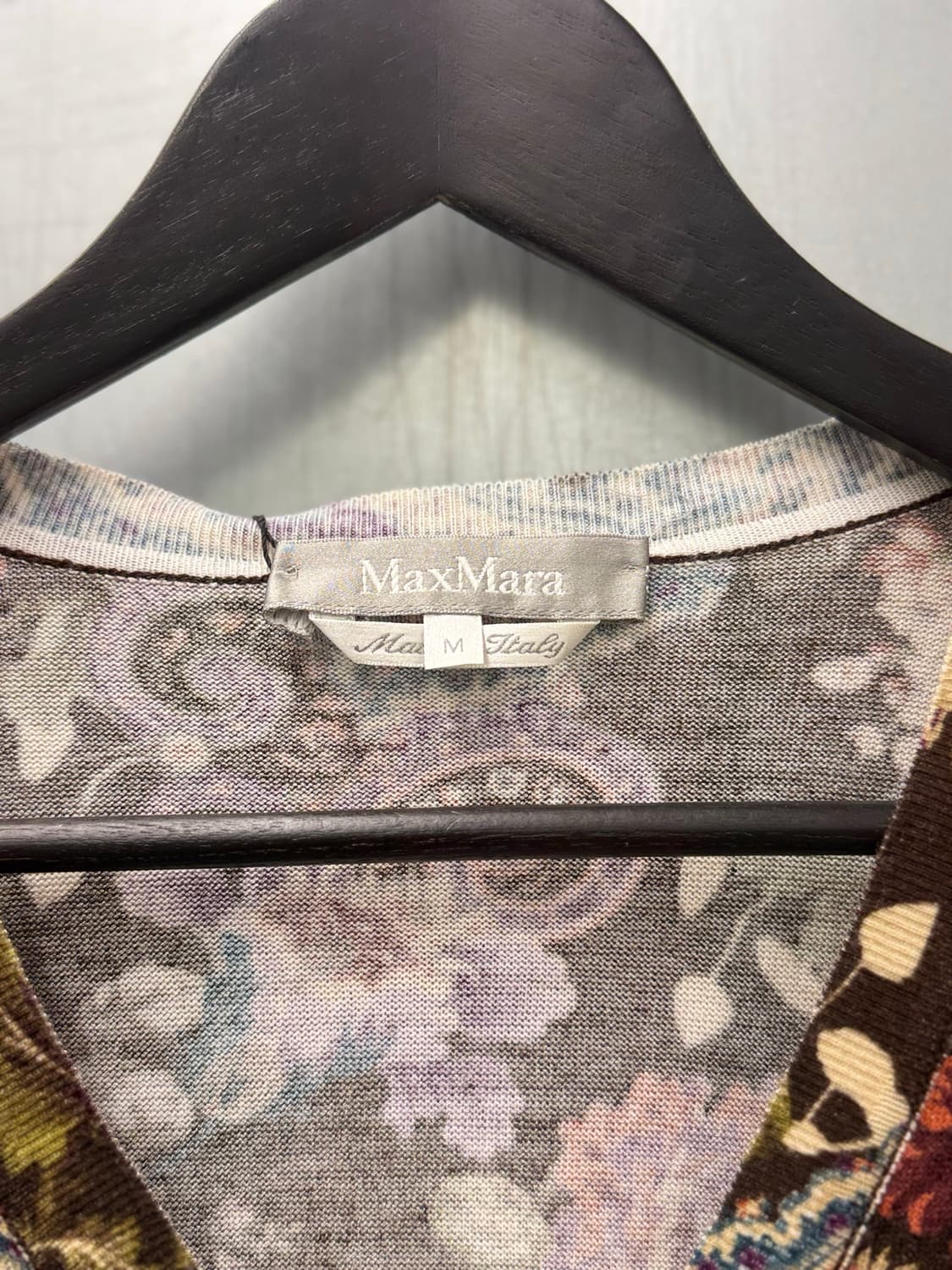 Max mara 막스마라 페이즐리 패턴 프린트 브이넥 가디건 상품이미지6