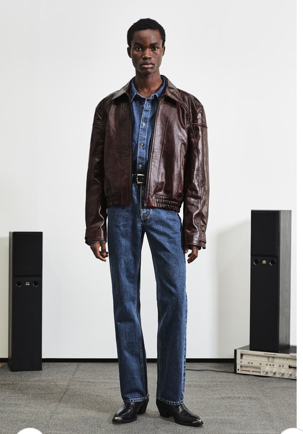 엘무드 카우하이드 레더자켓  48 상품이미지2