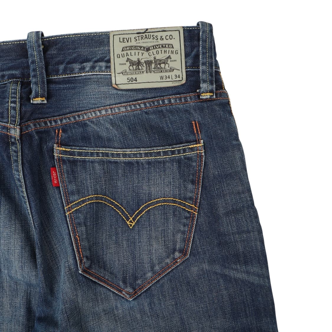 리바이스 504 워싱 진 데님팬츠 상품이미지3